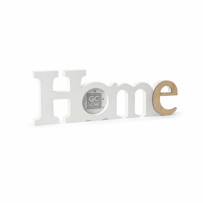 GC Home - Portafoto - Decorazione con Scritta "HOME" - 7.5x7.5cm