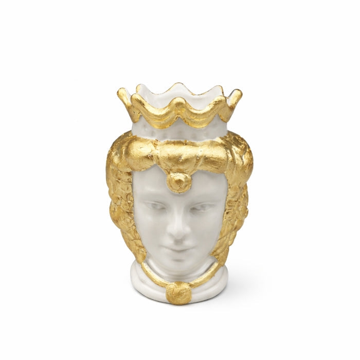 Giardini di Marzo - Testa di Moro - 18.5x12.5cm | White & Gold