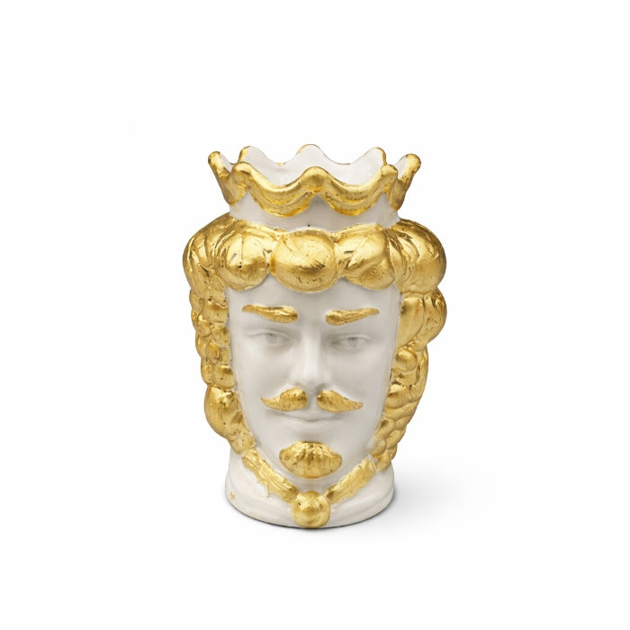 Giardini di Marzo - Testa di Moro - 18.5x12.5cm | White & Gold