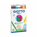 Giotto - Mega - Matite Colorate - Extra Large - 12 Pezzi