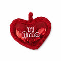 GoldenHill - Cuscino - Cuore con Scritta "Ti Amo"