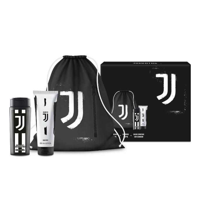 Juventus - Set Regalo - Doccia Shampoo + Shampoo + Sacca Sportiva Con Cerniera
