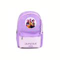 K-Pop Demon Hunters - Zaino Scolastico Lilla e Rosa con Tasca Glitter