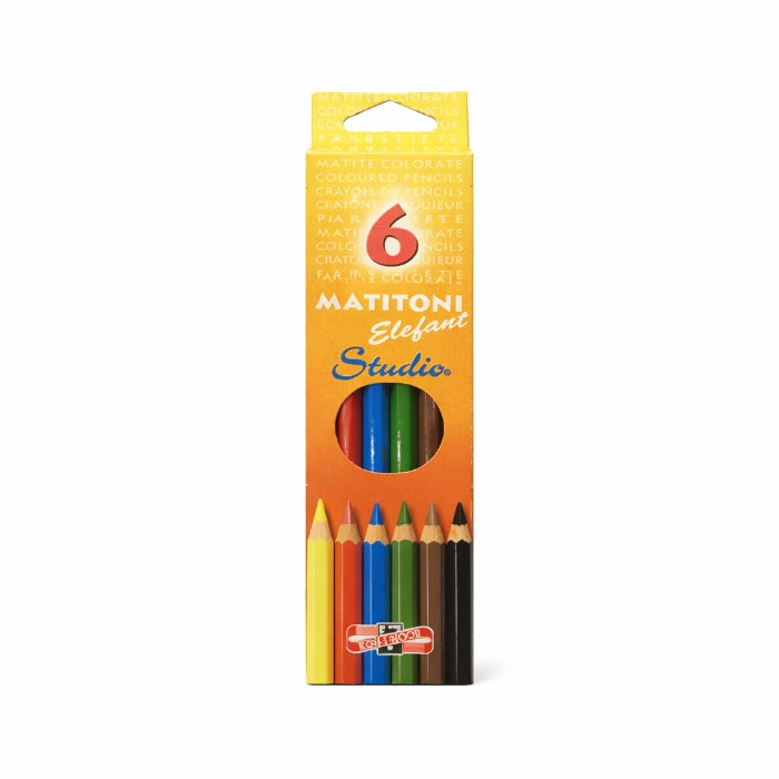 KOH-I-NOOR - Studio - Matitoni Elefant | Matite Colorate - 6 Pezzi