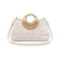 Kayla - Borsa A Mano - Macramè con Manico in Bambù | Borsa Elegante Estiva