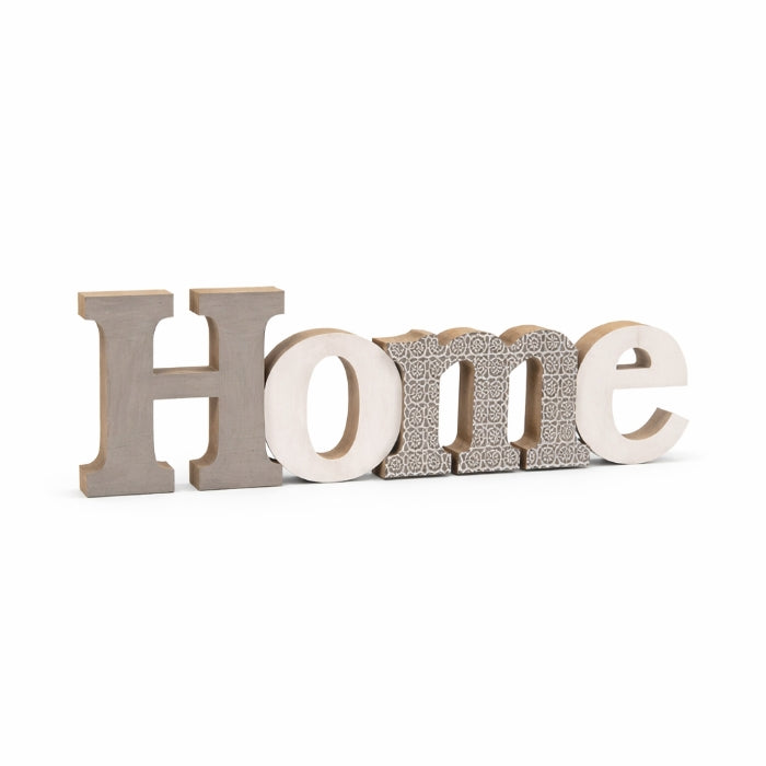 Legno&Disegno - Decorazione - Scritta "Home" | 40x12x2cm