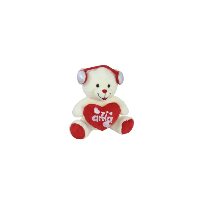 Love - Orsetto Con Cuffia - Peluche - TF2402