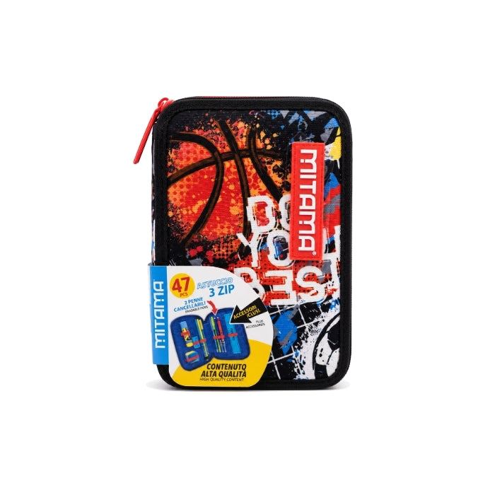 Mitama - Astuccio 3 Zip - Portacolori Completo | Basket