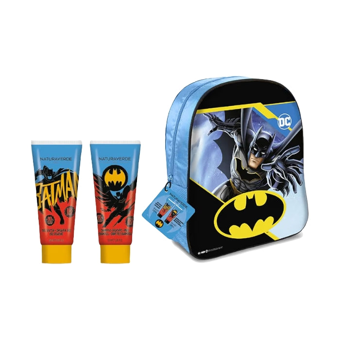 Naturaverde Kids - Batman - Set Regalo Bambino | Zainetto con Gel Doccia e Shampoo 2 in 1