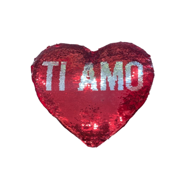 P&C - Cuore Paillettes - Cuscino - 0790
