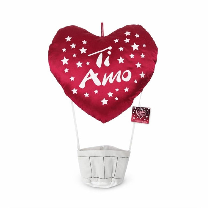 P&C - Cuscino con Cuore Mongolfiera "Ti Amo"