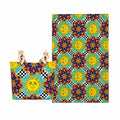 Pantahis - Set Mare - Sicilia Sole e Maiolica - Borsa A Spalla Mare Coordinata con Telo Mare Grande | Stile Mediterraneo