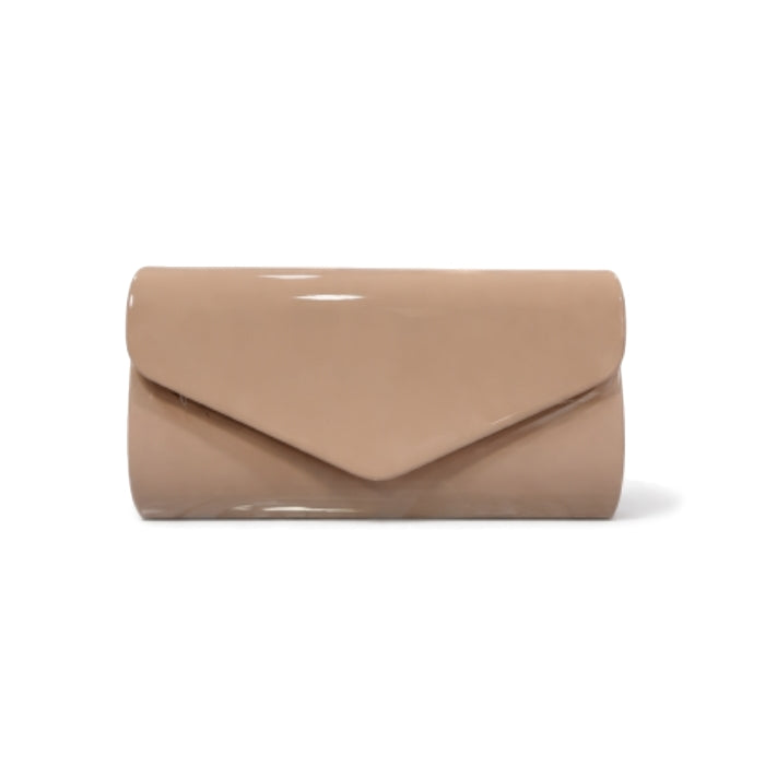 Si&Si - Pochette da Cerimonia - Lucida con Patta | Tortora