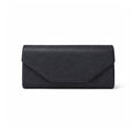 Si&Si - Pochette da Cerimonia - Nera Elegante | Clutch Donna Effetto Saffiano