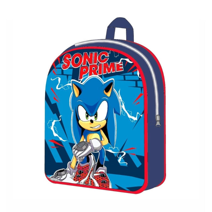 Sonic - Zaino Asilo - Prime | Inserto 3D - Blu
