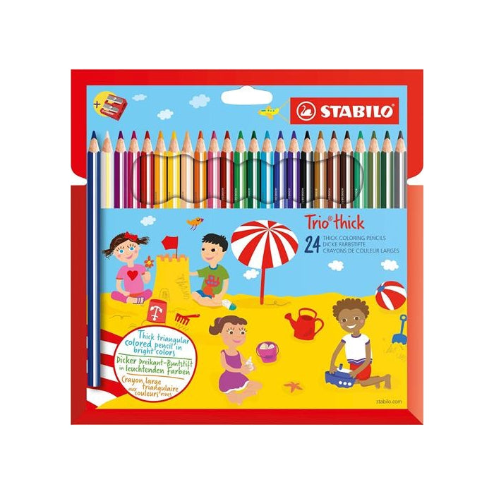 Stabilo - Trio Thick - 24 Thick Coloring Pencils