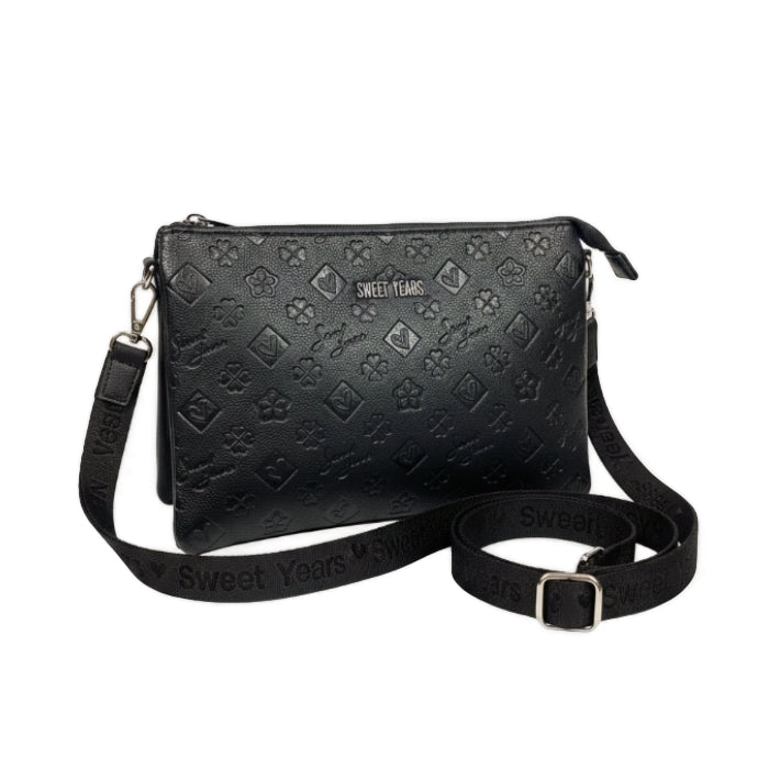 Sweet Years - Borsa A Tracolla - Stampa All-Over | Nera