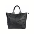 Tommasini - Borsa A Spalla Traforata con Manici Decorati | Tote Bag Elegante Capiente