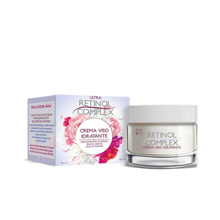 Ultra Retinol Complex - Crema Viso Idratante - Con Estratto di Peonia - Olio di Argan - Vitamina E
