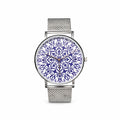 VJM - Bijoux & Watches - Orologio da Polso - Argentato - Quadrante Maiolica | Cinturino Maglia Milanese