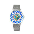 VJM - Bijoux & Watches - Orologio da Polso - Argentato - Quadrante Vespro Siculo | Cinturino Maglia Milanese