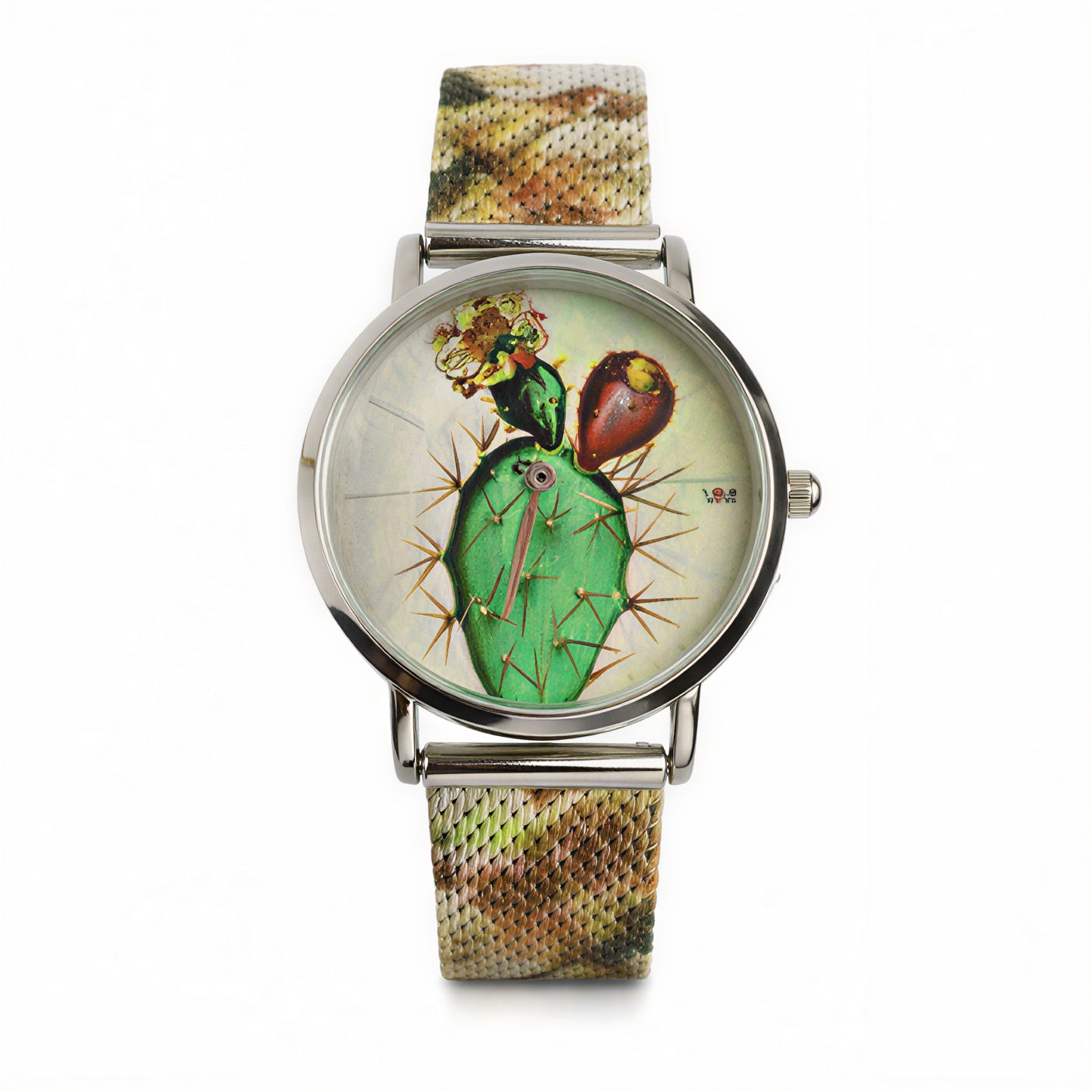 VJM - Bijoux & Watches - Orologio da Polso - Quadrante Fico d’India | Cinturino Maglia Milanese Aerografato