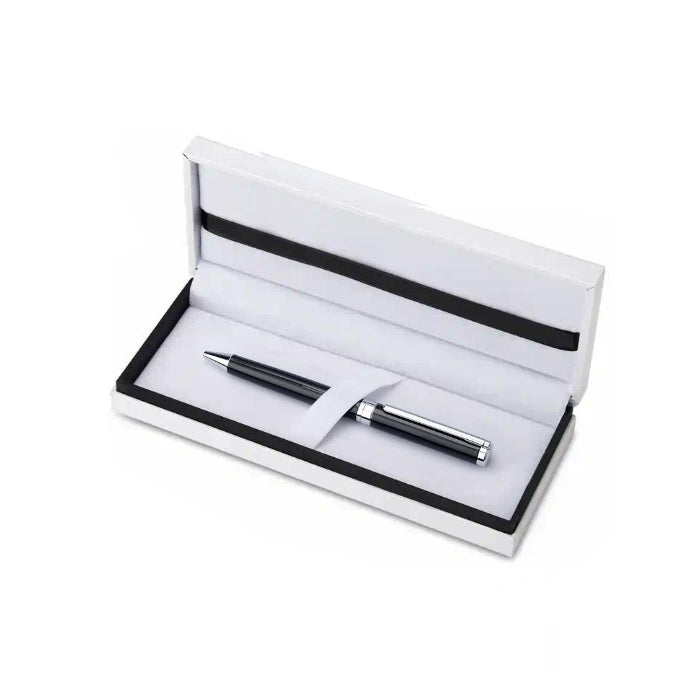Valenti - Penna Roller - Con Astuccio - Nero Lucido | Elegante - Resistente