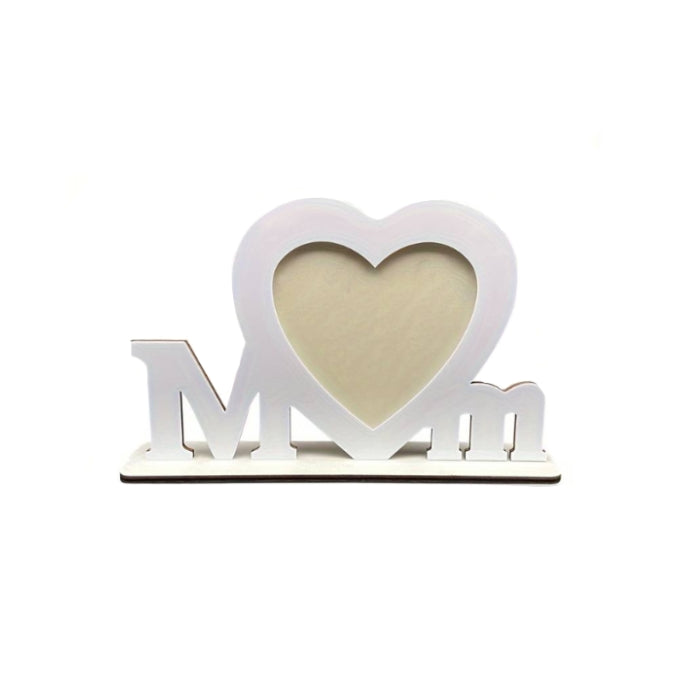 White Mother Photo Frame - Scritta Con Portafoto - MOM668-WS