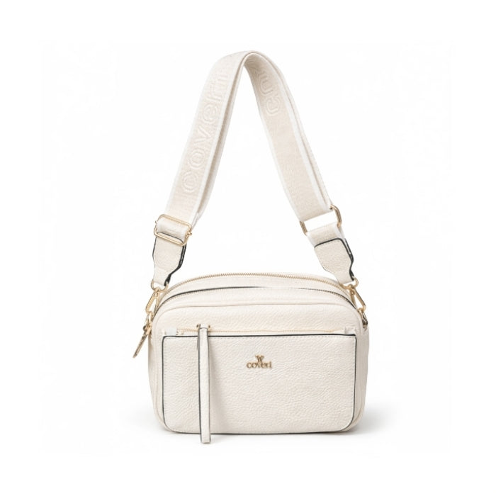 You Young Coveri - Borsa A Tracolla - Bianco Panna | Tracolla Larga Regolabile