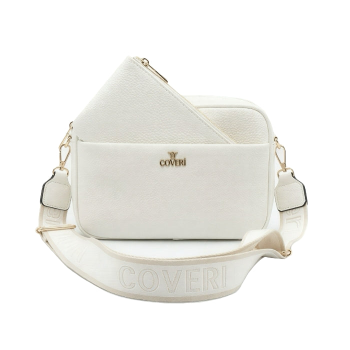 You Young Coveri - Borsa A Tracolla + Pochette Coordinata | Bianca