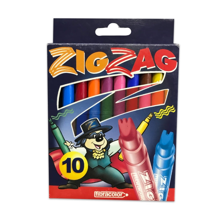 Fibracolor - Pennarelli - ZigZag - 10 Pezzi