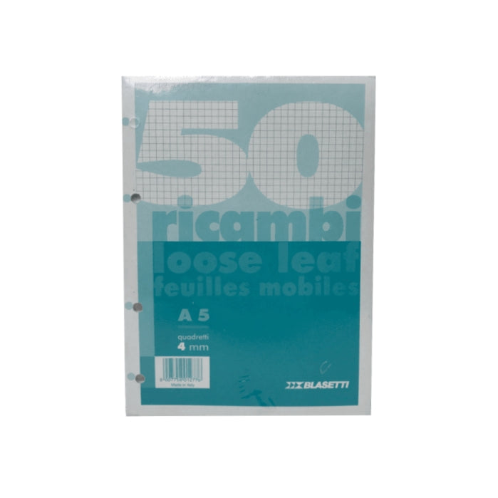 Blassetti - Ricambi Per Raccoglitore - Quadretti - 4mm - A5